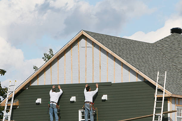 Professional Emergency Siding Repair technician working in Irvona, PA